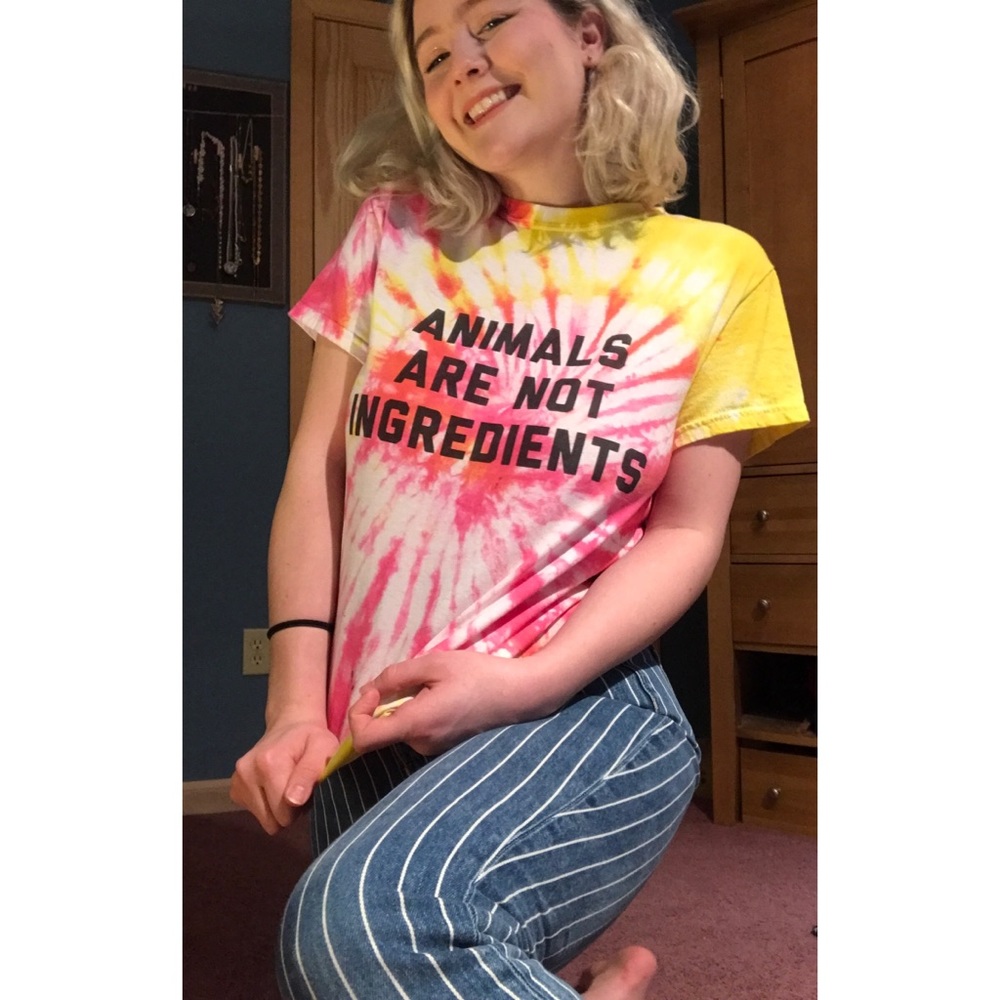 Animal Rights Tie-Dye Tee